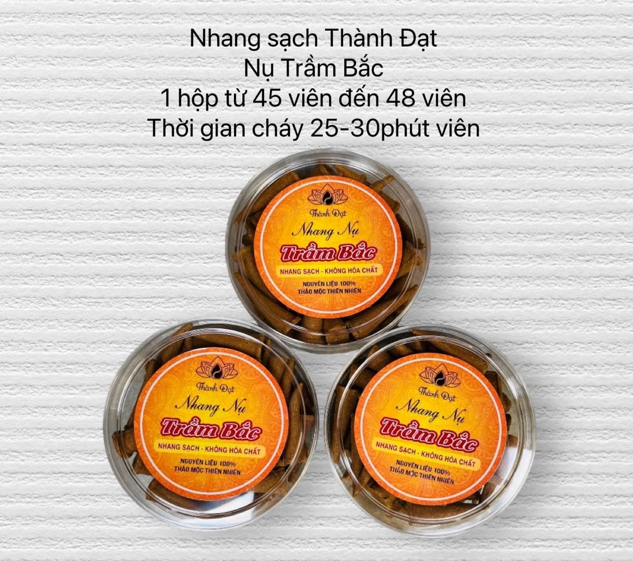 Nụ trầm bắc, ,hương thơm rõ mùi thảo mộc thư giản,1 hộp 45-48 viên