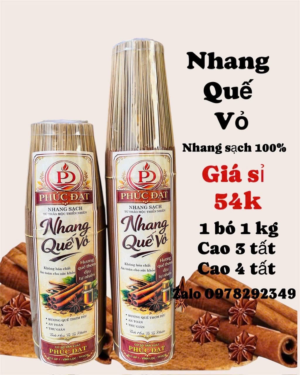 nhang quế vỏ