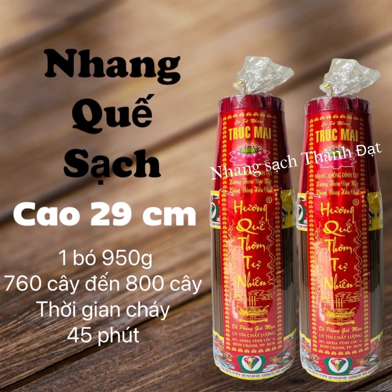1kg Nhang Quế Tự Nhiên Hương Quế Thơm Dịu Ít Khói,Không Hóa Chất Độc Hại