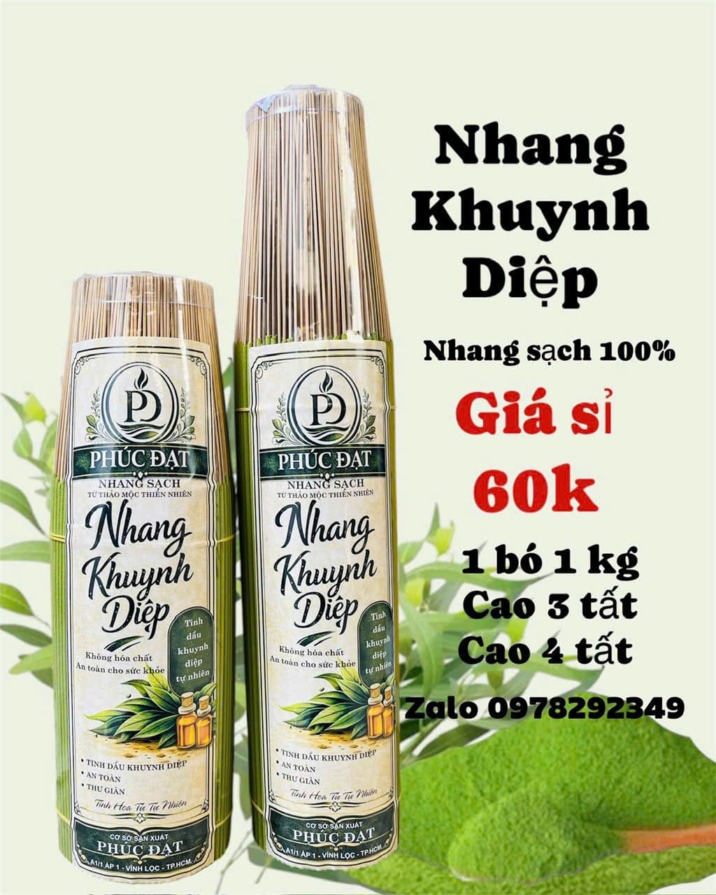 Nhang khuynh diệp. 1 bó 1kg .Nhang Sạch ,hương thơm tự nhiên không hóa chất
