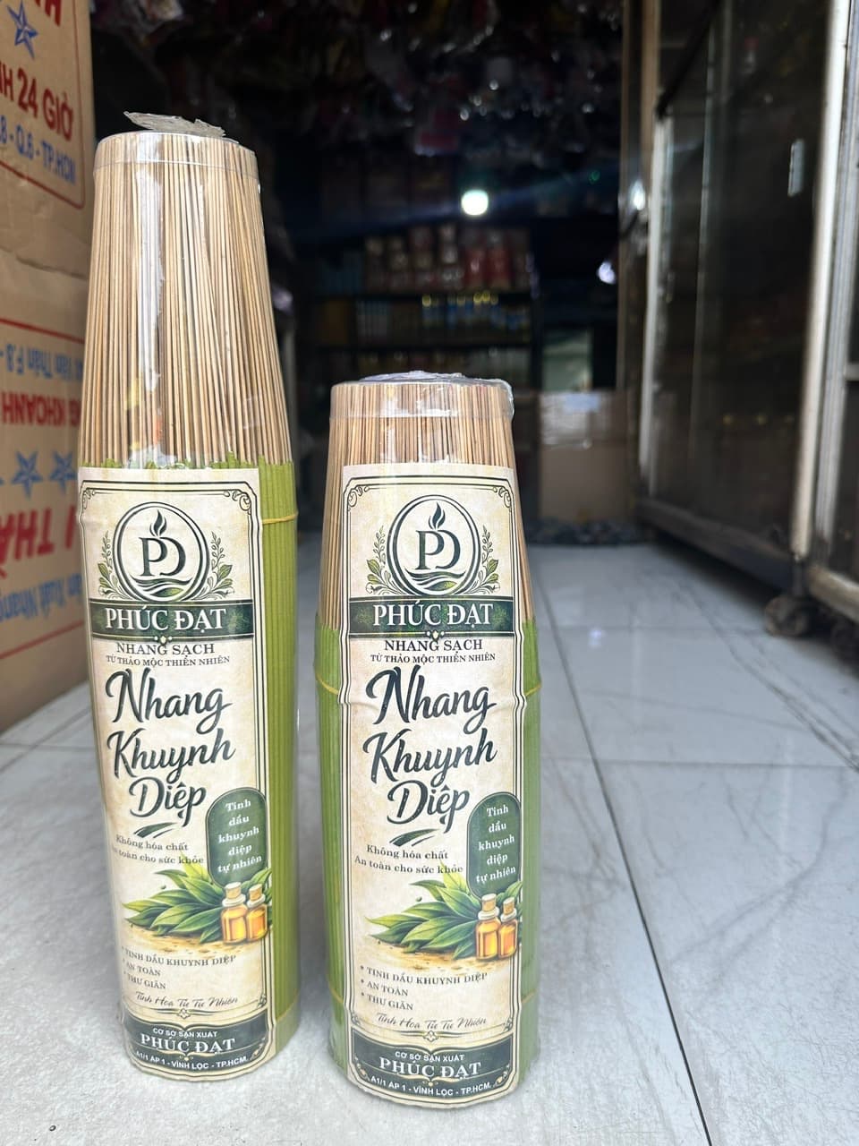 1kg Nhang khuynh diệp., mùi thơm dịu nhẹ, ít tàn ít khói, không hóa chất độc hại