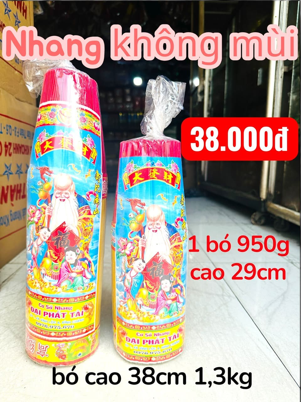 Nhang không mùi, không hóa chất, đốt hằng ngày