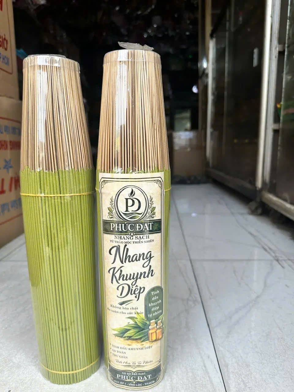 1kg Nhang khuynh diệp., mùi thơm dịu nhẹ, ít tàn ít khói, không hóa chất độc hại